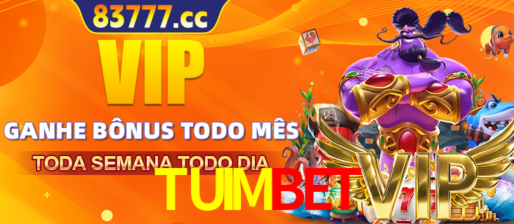 Banner promocional do TUIMBET oferecendo 100% de recompensas adicionais contínuas para quem fizer o login diário (Daily sign-in), com um mascote de coelho.